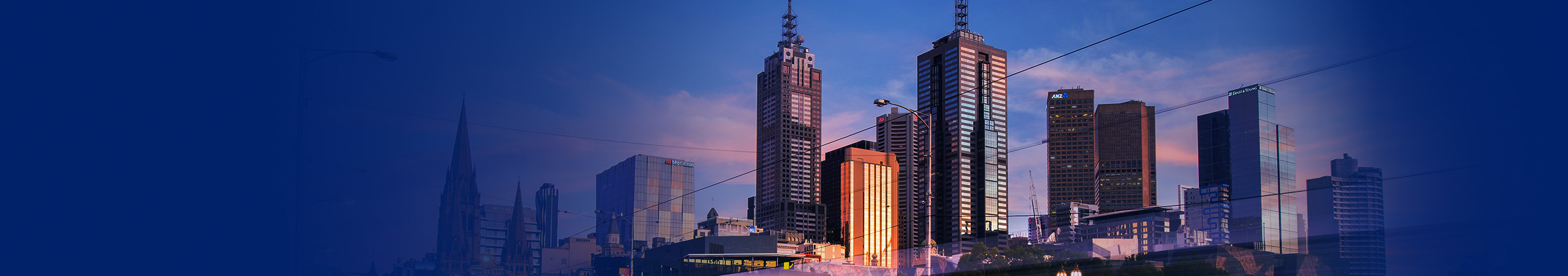 Melbourne city skyline