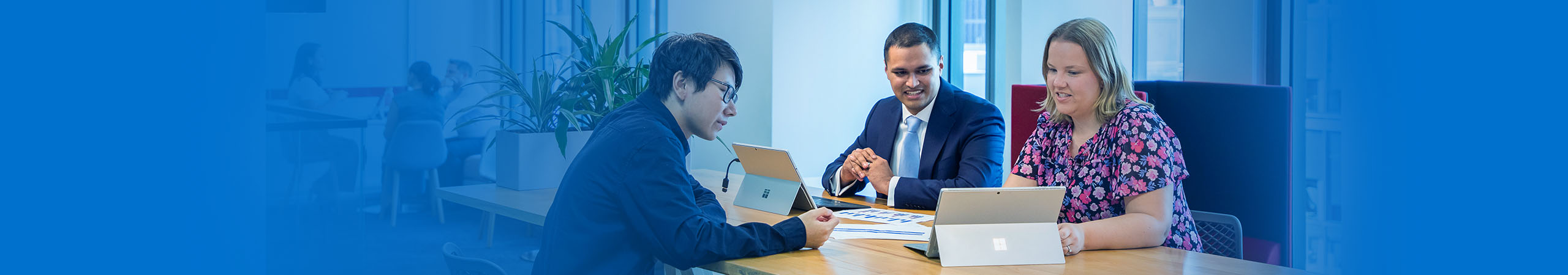 colleagues in an informal meeting setting