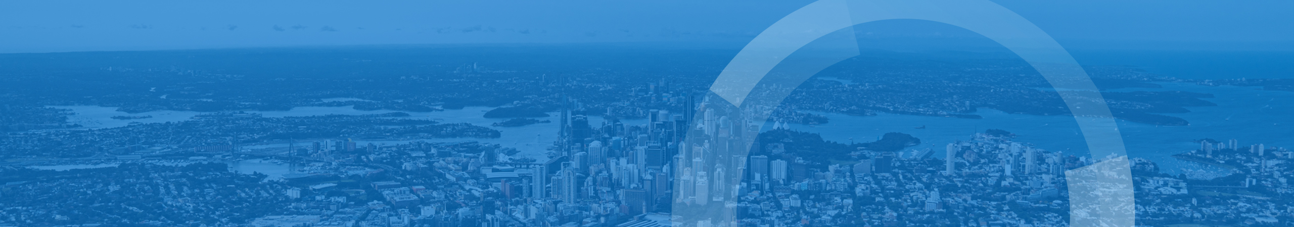 decorative banner with cityscape