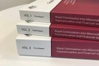 Stack of the final report from the Royal Commission