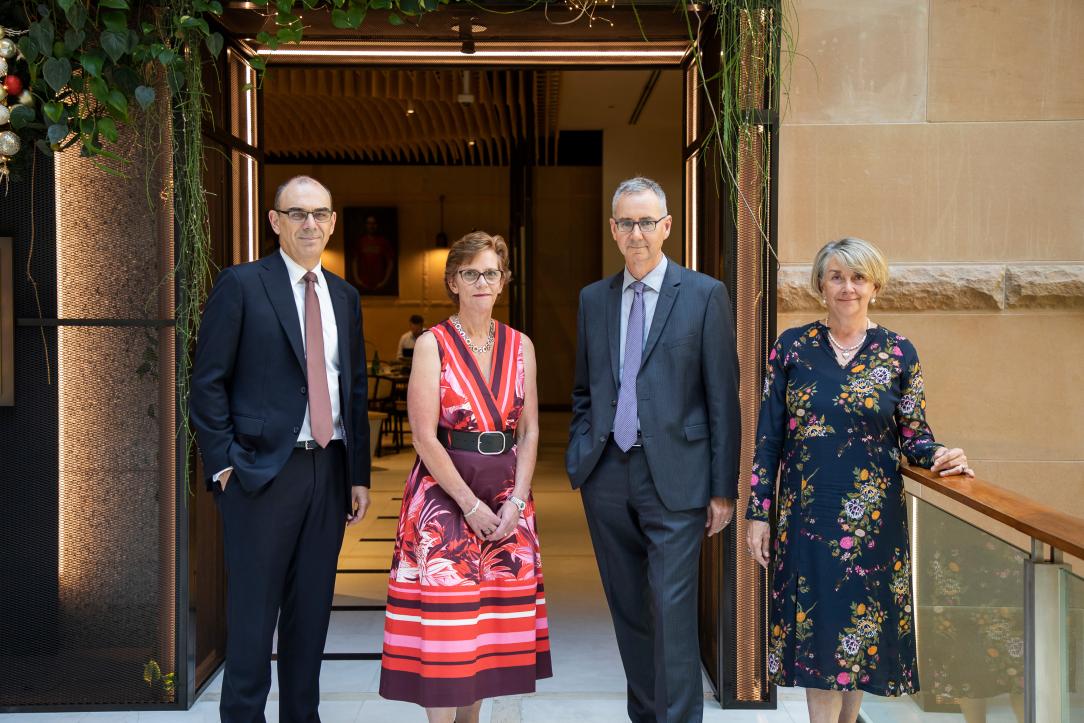 This image shows  2021–22 APRA Executive Board (L–R), Chair Wayne Byres, Deputy Chair Helen Rowell, Deputy Chair John Lonsdale, and Member Margaret Cole.