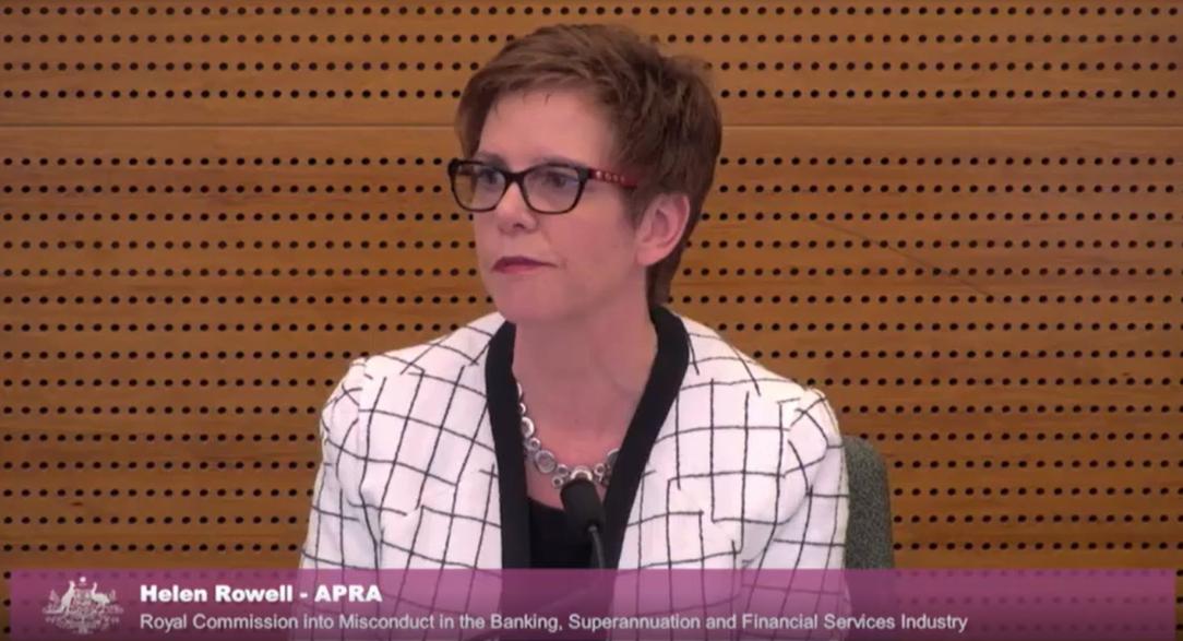 Picture of Helen 2018, appearing before the Royal Commission into Misconduct in the Banking, Superannuation and Financial Services Industry in Melbourne