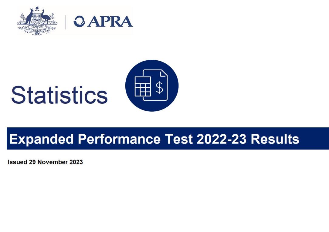 Cover page - Expanded Performance Test 2022-23 Results publication