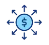 finance distribution icon
