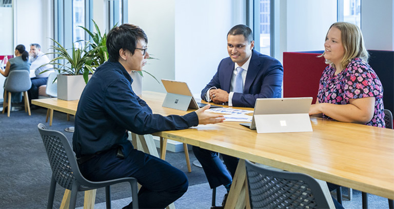 APRA internal meeting at collaboration area